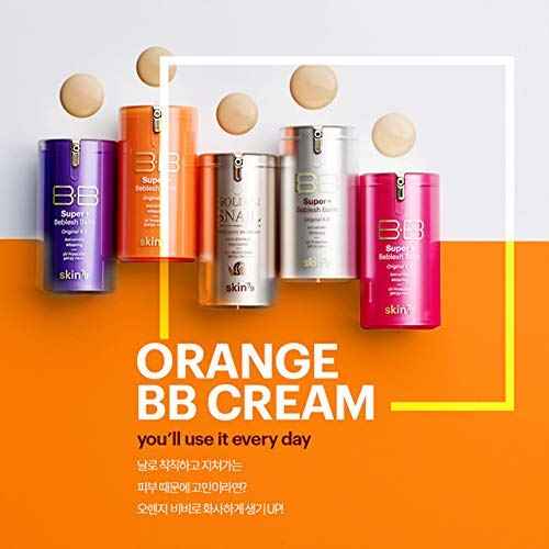 [SKIN79] Super Plus Beblesh Balm Triple Function Orange BB Cream #21 Yellow Beige 1.35 fl.oz. (40 ml) - Rich Vitamin Complex Care Healthy and Vital Skin