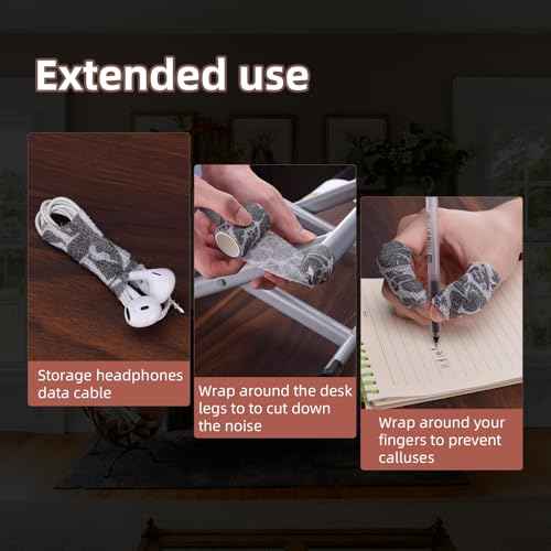 JimKing Tattoo Grip Cover, Tattoo Machine Handle Cover, Self-Adhesiive Tape for Sport Pet Tattoo,Elastic Bandage Wrap Roll Tattoo Machine Supply, 4pcs