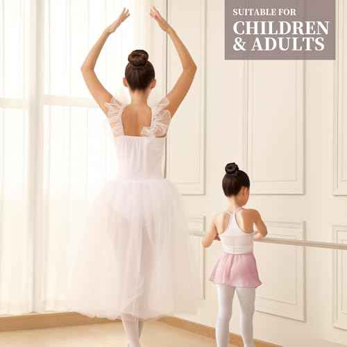 Teenitor Donut Hair Bun Maker Set, Hair Bun Shaper Set with Large, Medium, Small Hair Donuts For Buns, Hair Accessories For Girls, 5 Elastic Bands, Dark Brown