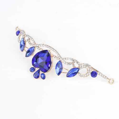 CAVETEE Birthday Crown for Women, Princess Tiara Royal Blue Happy Birthday Girl Crown Decorations