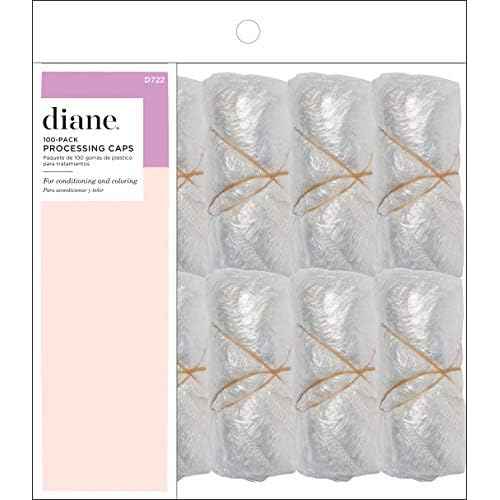 Diane Disposable Clear Processing Hair Caps, For Salons, DIY, Conditioning, Dyeing, Hair Treatments, Bag of 100, D722