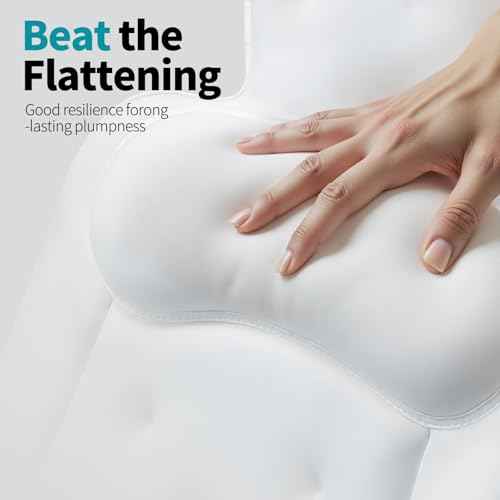 Bath Pillows for Tub, Skin Friendly Bathtub Cushion for Head and Neck with Soft 5D Mesh Fabric and 54 Non-Slip Suction Cups, Relaxing Tub Shower Accessories Spa Gifts