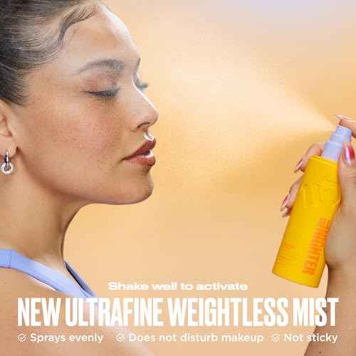 Urban Decay All Nighter Waterproof Makeup Setting Spray - Glass-Skin Glow Finish, Up to 24HR Wear, Ultra-Fine Facial Mist, Dewy Foundation Face Primer, Smudge-Proof, Transfer-Resistant, Niacinamide