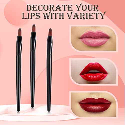 Yaomiao 120 Pcs Disposable Lip Brushes Small Lip Applicators Bulk Multifunctional Brush for Lipstick Makeup Concealer Eyebrow Foundation Blending Cosmetic Tool