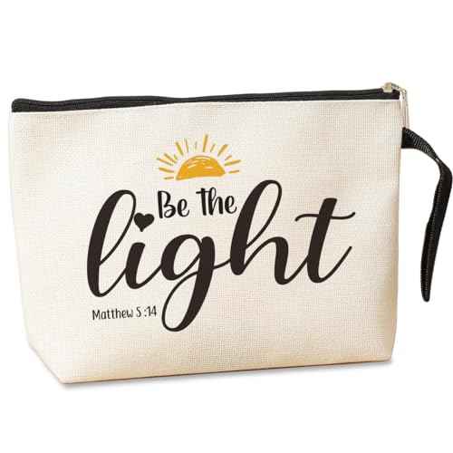Inspirational Christian Gifts for Women Makeup Bag Religious Gifts Makeup Zipper Pouch Bag Bible Verse Cosmetic Bag Scripture Christmas Birthday Gifts Skincare Bag for Her Daughter Sister in Law Aunt