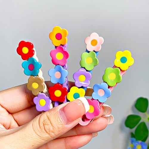 Fancy Flower Alligator Hair Clips and Barrettes Set - 4 Pcs Decorative Hair Accessories for Women with Thick Hair