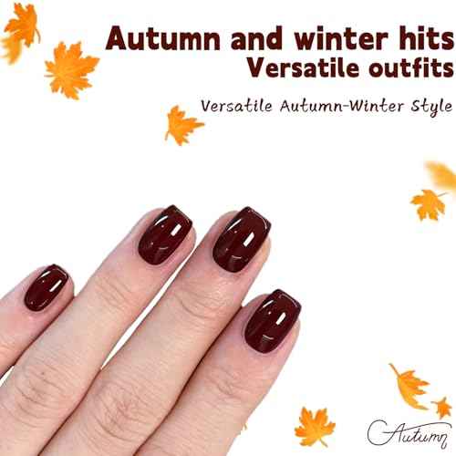 deep red 15ml Gel Polish,red nail polish Salon- Deep Wine Red,UV Light Cure for The Beauty of DIY Nail Design for Women and Gift Selection 0.52 fl.oz