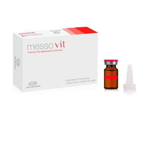 AM ARMESSO | MessoVit – Skin Revitalization & Cellular Energizer Serum | With Methyl Glucoside Phosphate, DMAE, Amino Acids & Vitamins | For Professional Use Only | 5x10mL Vials