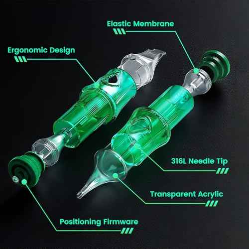 A-minusone 50Pcs Mixed Size #12 Tattoo Needles 5Pcs each of 5RL, 7RL, 9RL, 11RL, 5RS, 7RS, 9RS, 7RM, 9RM, 9M1 Assorted Disposable Tattoo Cartridge Needle Pro Sterilization & Safety for Tattoo Machines