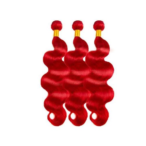 Wine Red Bundles Human Hair Burgundy Body Wave 3 Bundles 18 18 18 Inch Unprocessed Brazilian Virgin Remy Hair Double Weft Weave Human Hair Extensions