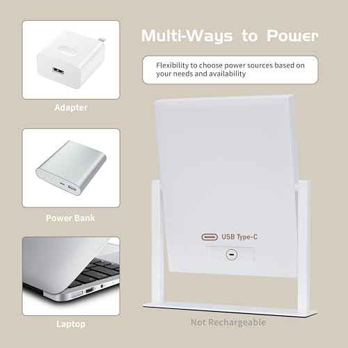 Vanity Mirror with Lights, Makeup Mirror with Lights,3 Color Lighting Modes Detachable 10X Magnification Mirror Touch Control,360¡ÆRotation, White.