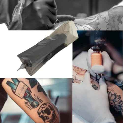 200PCS Tattoo Pen Cover,Black Rotary Tattoo Machine Pen Bags Sleeves for Tattoo Artist,Thickness&Wider Pen Machine Covers Fit All Tattoo Machines Pen
