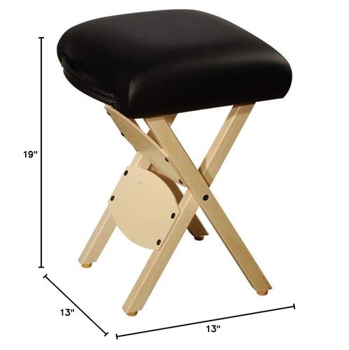 Master Massage Wooden Portable Folding Massage Stool- Lightweight Wood Foldable Tattoo Stool-Portable Tattoo Stool-Mobile Chair Seat Easy to Carry