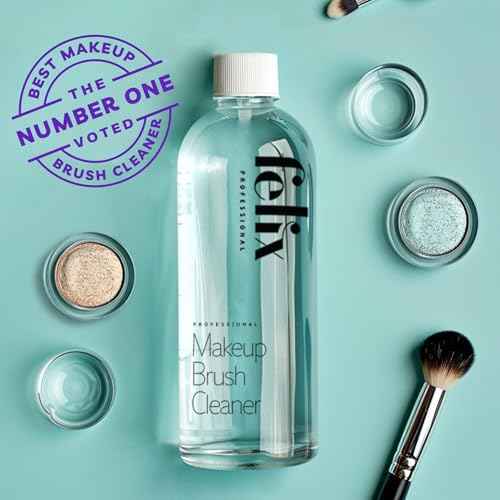 Makeup Brush Cleaner - Deep clean Rinse Free Quick Dry - Ideal for Cleaning and Odorizing Natural and Synthetic Make-up Brushes (16 fl oz)