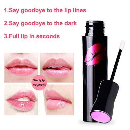 Lip Plumper Device+Lip Plumper Gloss Set,Fish Shape Lip Plumping Tool Kit,Lip Enhancer Chemical Way+Physical Way Natural Pout Mouth Tool Lip Care Serum Lip Balm Sexy Big Lip Moisturizing Lip Plumping