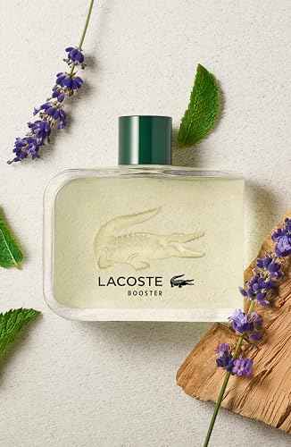 Lacoste - Booster Eau de Toilette - Men's Fragrance - Fougere Aromatic - With notes of Mint, Lavender & Cedarwood - 4.1 Fl Oz
