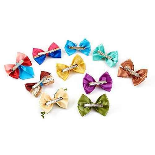 10pcs Princess Character Inspired Hair Bows Clips for Girls Women Hair Accessories