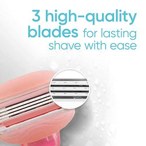 Gillette Venus ComfortGlide White Tea 4 count, with Gillette Venus ComfortGlide plus Olay 2 count, Women's Razor Blade Refills