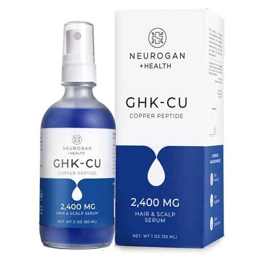 Neurogan GHK-Cu Copper Peptide Hair & Scalp Serum ? 2400mg, 4% Copper Peptides ? Fast-Absorbing, Water-Based Formula for Hair Softness & Shine - Dry Scalp Moisturizer Spray, Made in USA