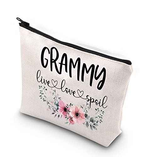 Grammy Gift Live Love Spoil Grandma Mother¡¯s Day Gift Grammy Travel Bag Makeup Bag (live love spoil Grammy)