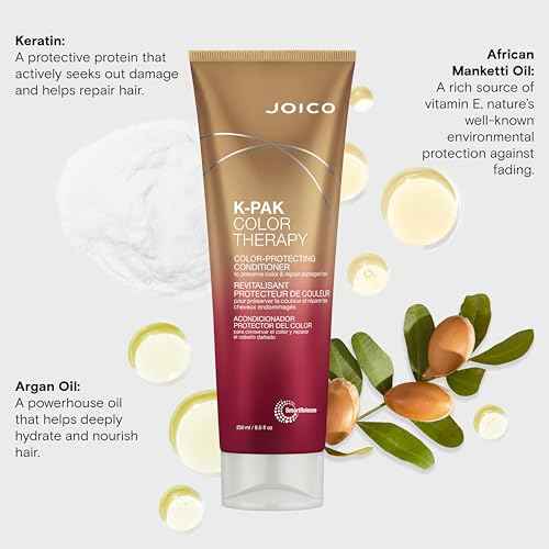 Joico K-PAK Color Therapy Color-Protecting Conditioner | For Color-Treated Hair | Boost Shine | Improve Elasticity | Repair Breakage | Rebuild Damaged Hair | With Keratin & Argan Oil
