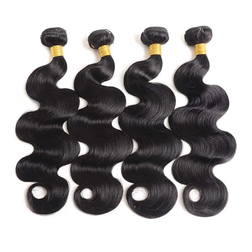 Hair Body Wave Bundles 14 16 18 20 Body Wave Human Hair 4 Bundles 100% Unprocessed Brazilian Virgin Remy Hair Extensions for Black Women