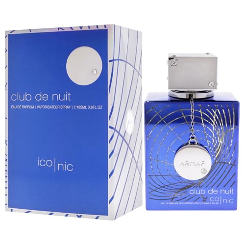 Armaf Club de Nuit Blue Iconic for Men Eau de Parfum Spray, 3.6 Ounce