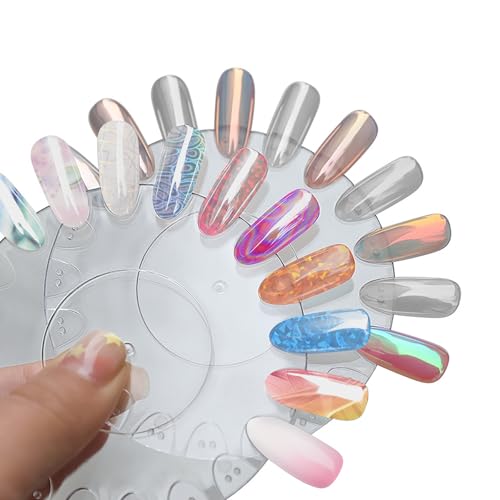 WOKOTO 300 Sheets Nail Transfer Foil Art Kit, Solid Glitter Gradient Nail Foils Transfer Nail Art Stickers For Nails, Gel Nail Transfer Stickers Decals Wraps Nail Polish Foil Transfer Sheets Set