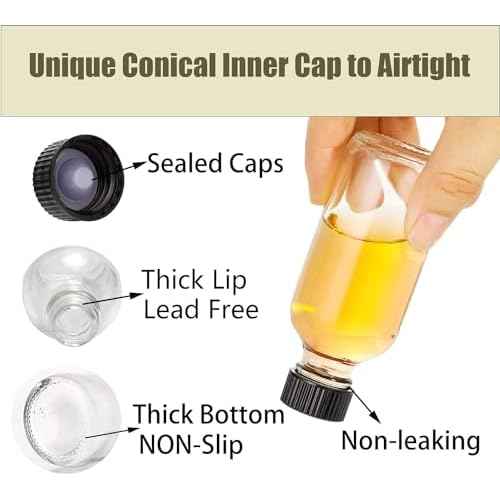 DIDITIME 6 Pack 2 oz Shot Bottles with Caps & Stainless Steel Funnels, Juicing Bottle Reusable Glass, Mini Travel Bottles, 60ml Small Jars with Lids for Potion, Ginger Shots, Oils, Juice