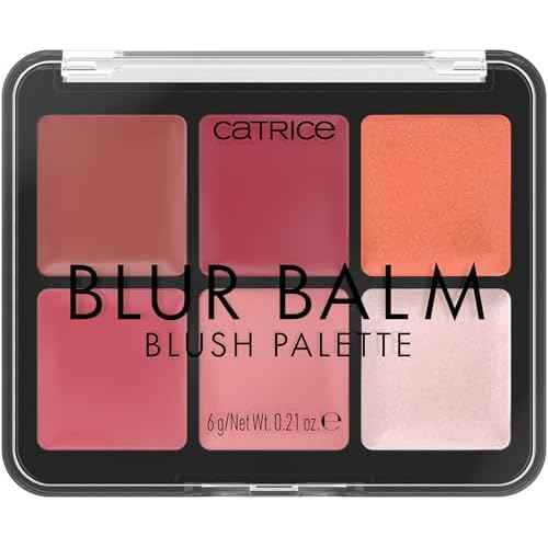 Catrice Blur Balm Blush Palette | 6-in-1 Blurring Flush & Highlighter Makeup | Balm-to-Powder Formula | Vegan & Cruelty Free