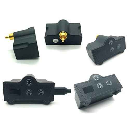 DGT NEW Digital Display Rechargeable Tattoo Machine Battery Pack RCA/DC CONNECTOR -RCA Output 5v-12v 1500mAh 6-9 hrs running time