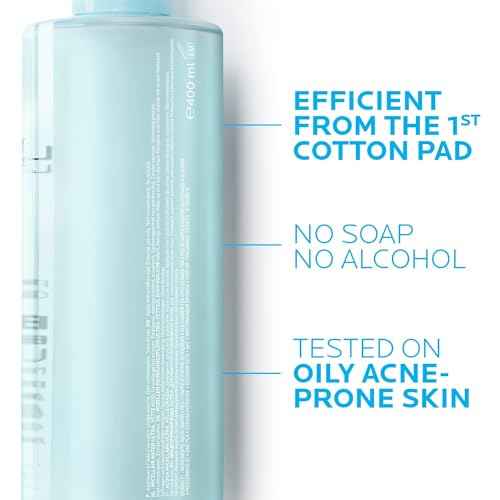 La Roche-Posay Effaclar Micellar Cleansing Water Toner for Oily Skin, Oil Free Makeup Remover, Safe for Sensitive Skin with Thermal Spring Water