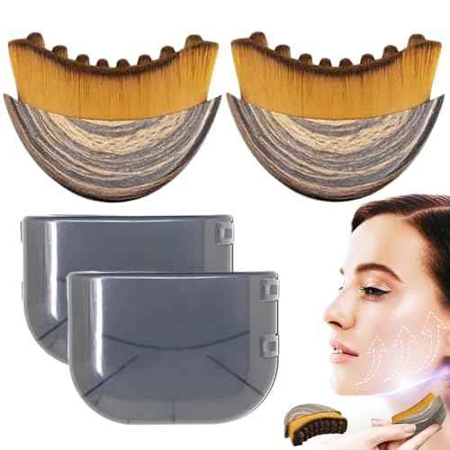 New Lymphatic Contour Face Brush, Dry Brushing Face Brush, Lymphatic Drainage Massager for Face, Chin & Jawline Sculpting, Ergonomically Designed to Fit The Skin Precisely and Relieve Fatigue (2PCS)