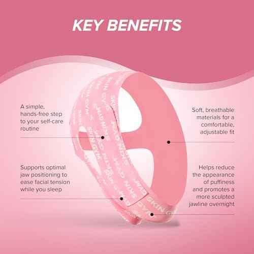 SKIN GYM Morning Shed Chin Strap, Adjustable Face Slimming Band for Sculpting, Lifting and Defining Jawline