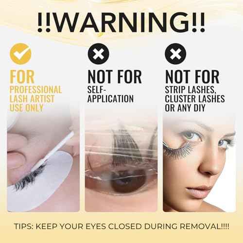Eyelash Extension Remover - Fast Dissolve No Damage to Natural Lash - Professional Adhesive Remover Supplies