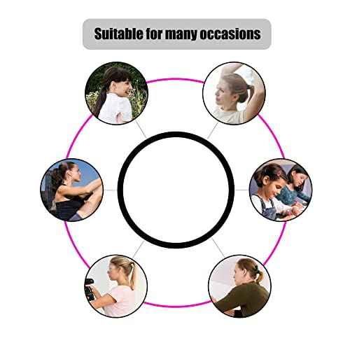 Multy-Colored Hair Ties, 120 PCS Large Elastic Bands, No Damage Ponytail Holders for Thick Hair, Women, Men and Girls