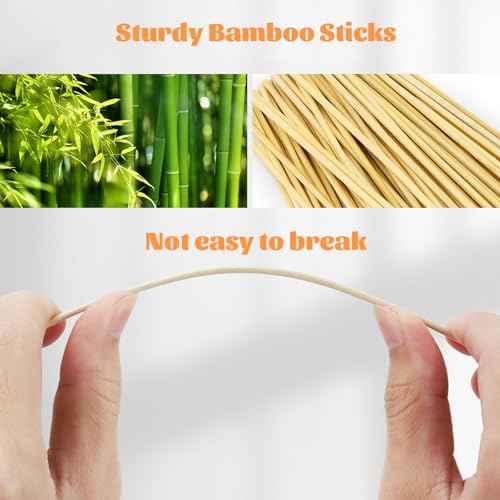 500pcs Pointed Cotton Swabs with Storage Case, 6 inch Precision Gun Cleaning Swabs, Lint Free Bamboo Handle Long Cotton Swabs for Gun Cleaning, Makeup & Electronics