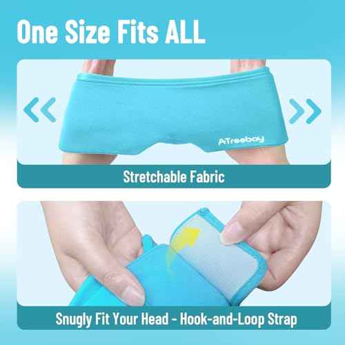 Cooling Eye Mask, Cold Eye Mask for Puffiness, Reusable Ice Eye Masks for Dark Circles And Puffy Eyes, Relieve Your Migraines and Headaches with Gel Eye Masks Therapy, Long-Lasting Comfort, Light Blue