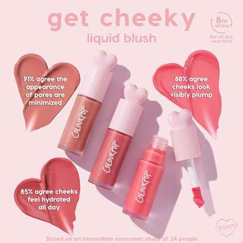 ColourPop Weightless Liquid Blush - Hydrating, Liquid Blush for Cheeks - Glowy Summer Makeup with Hyaluronic Acid for a Healthy Glow - Designed with a Doe Foot Applicator - Super Shy (0.30 oz)