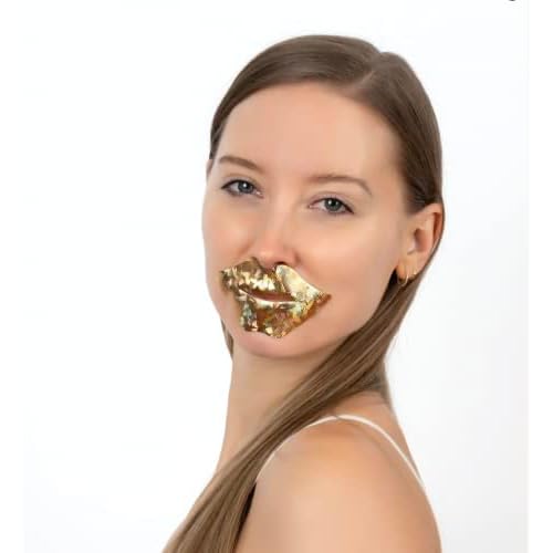 MISS SPA Lip Mask, Hydrating & Soothing Lip Mask, Gold Hydrogel Lip Patch, Moisturizing Anti-Aging Anti Wrinkle, Stay in Place, Skin Care Lip Mask 4 Pack