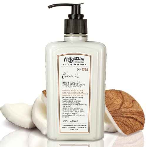 C.O. Bigelow Coconut Apothecary Duo Skin Care Gift Set, Body Wash & Body Lotion, Liquid Soap & Moisturizing Lotion, Set of 2, 10 Fl Oz