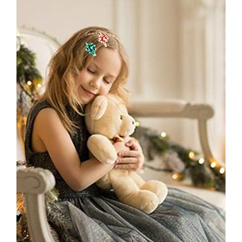 NVENF 6PCS Hair Clips for Women - Festive Holiday Hairpins & Bow Hair Clip Accessories for Christmas Outfits & Party Gifts (StyleA)