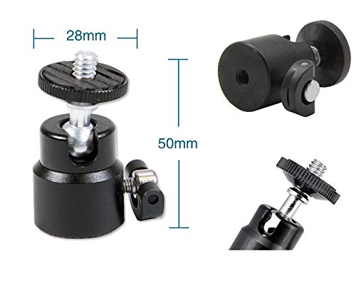 AceTaken 25 inch Flexible Desktop Jaw Long Arm Clamp Mount Holder Stand Compatible with Logitech MX Brio 4K, Brio 4K, Brio 500 Webcams