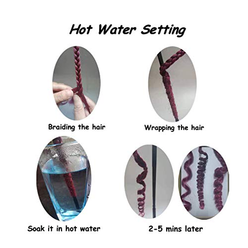 Liang Dian Pre Stretched Braiding Hair 8 Pack 36 Inch Hot Water Setting Professional Soft Yaki Texture Synthetic Hair Extensions (36 Inch (Pack of 8), 1B/30(Ombre Black to Blonde))