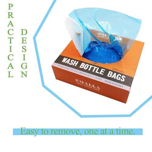 Tattoo Wash Bottle Bags - Beoncall 250pcs/box Wash Bottle Squeeze Covers Sleeves Barrier Supplies for Tattoo Bottle Care Tattoo Cleaning Supplies