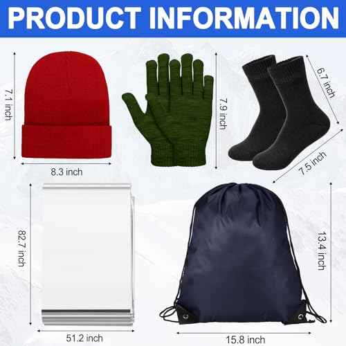 Coume 288 Pcs/24 Set Homeless Care Package Supplies Bulk Winter Hygiene Kit for Homeless Care Included Drawstring Bags Blankets Winter Item Sets and Toiletry Kits for Men Women