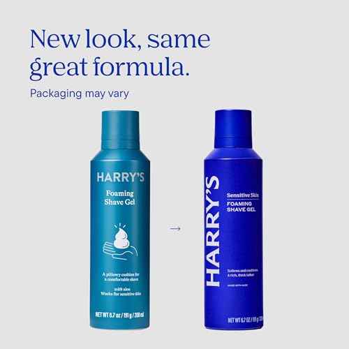 Harry's Foaming Shave Gel for Men with Aloe - (3 Pack) 6.7oz - Soothes and Cushions Skin for Shaving - Safe For Sensitive Skin