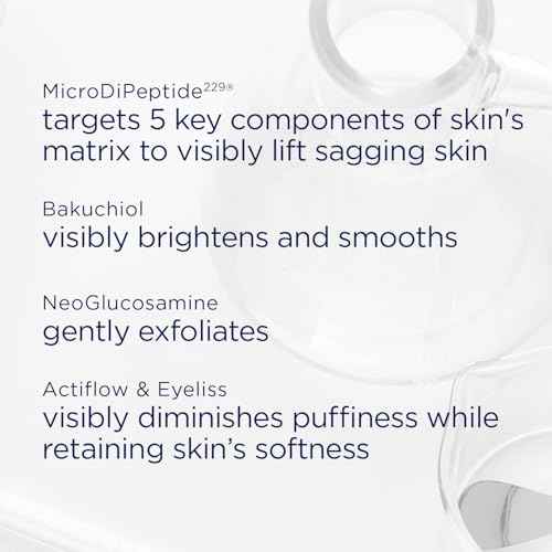 NEOSTRATA SKIN ACTIVE Intensive Eye Therapy, Anti Aging Under Eye Ceam, Treats Dark Circles, Puffiness, Fine Lines and Wrinkles with Hyaluronic Acid, Peptides and Bakuchiol, 0.5 oz