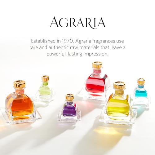 AGRARIA Lemon Verbena Scented PetiteEssence Diffuser, 1.7 Ounces with Reeds and a Flower