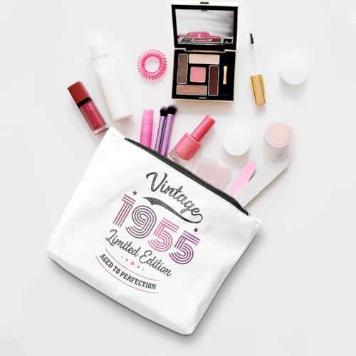 70th Birthday Gifts for Women Funny Makeup Bag 70th Birthday Decorations Party Favors Happy Anniversary Birthday Gifts for 70 Year Old Woman Grandma Sister Aunt Stepmom Cosmetic Bag